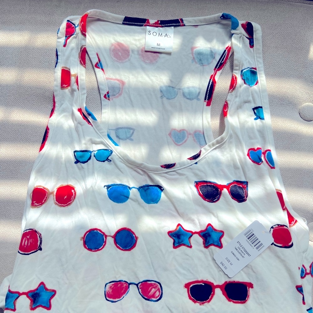 NWT! Soma cool nights tank sleepshirt - Picture 6 of 8